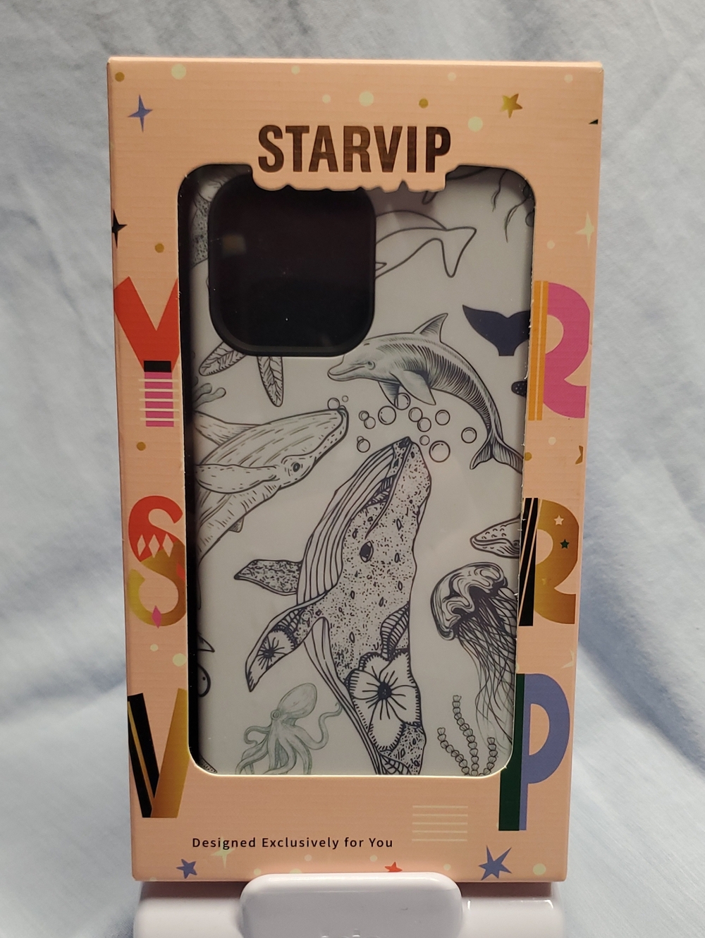Iphone 12/12 Pro White Whale & Ocean Illustration Phone Case